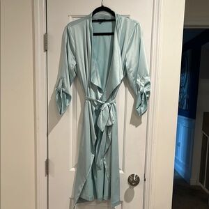 Silky Light Blue Duster